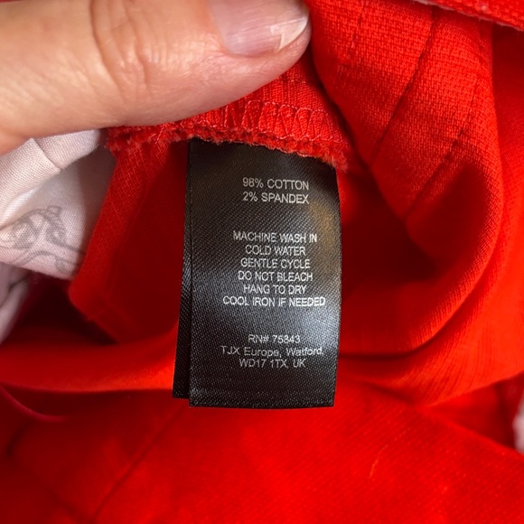 Willi Smith Poppy Red Boot Cut Pants Size 8 EUC - Picture 7 of 11